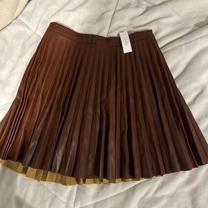 Gilli brown leather skirt